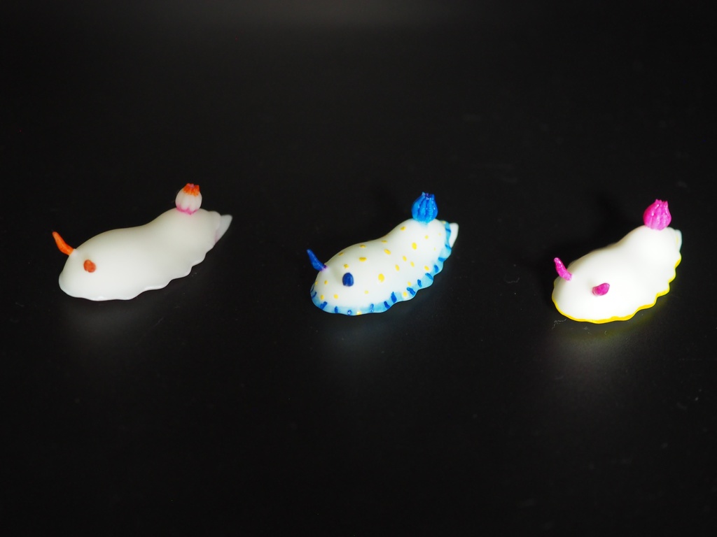 【3Dプリンター初心者さんでも安心】『ウミウシの箸置き』3Dモデル STLファイル(サポート付きあり)