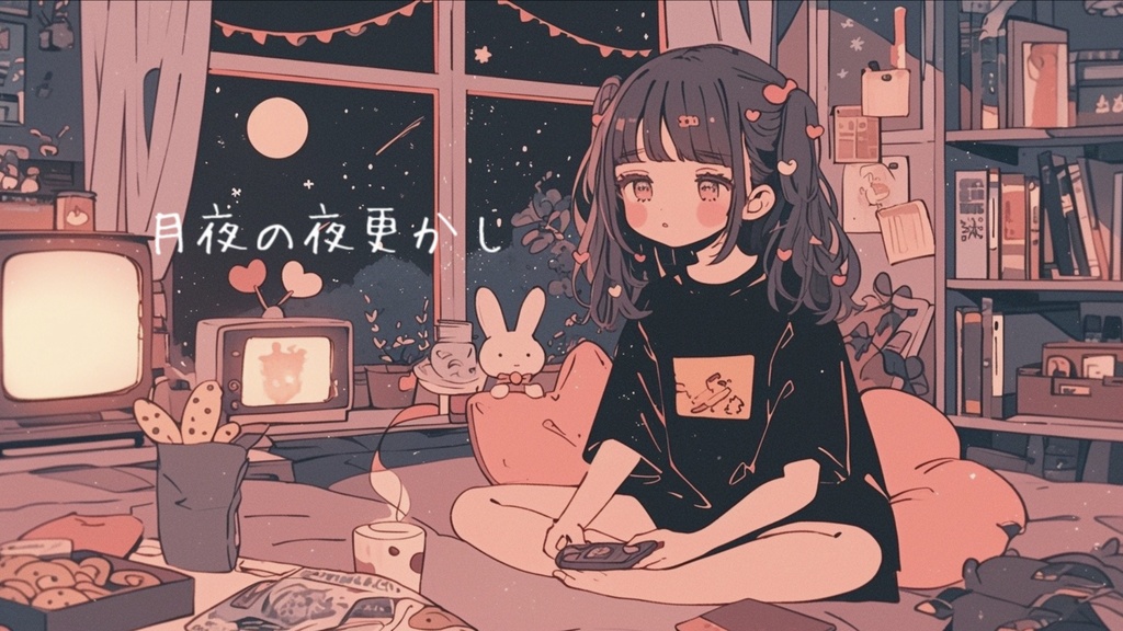 【フリーBGM】月夜の夜更かし (作業用・配信用・日常BGM)