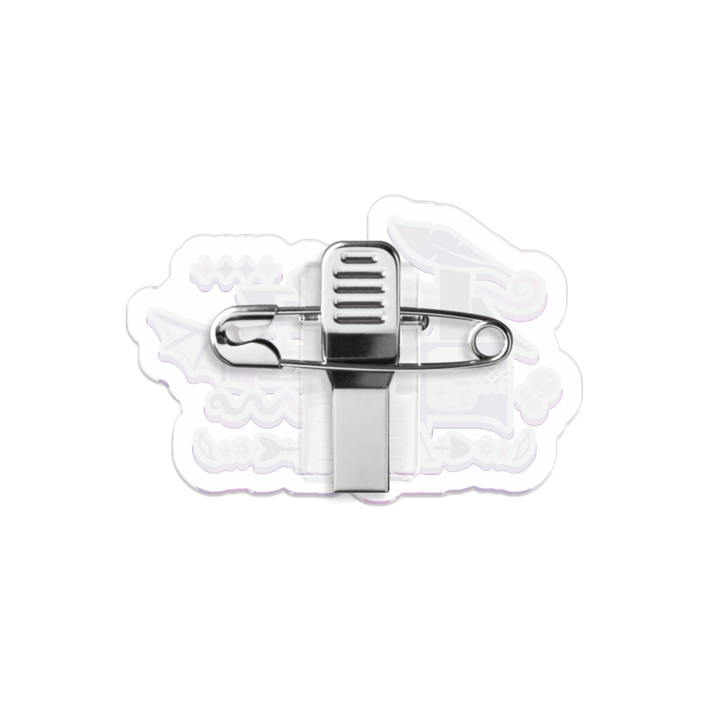 New 香魚のネームロゴピンバッジ