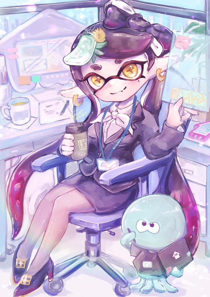 スーツアオリちゃんポスカ