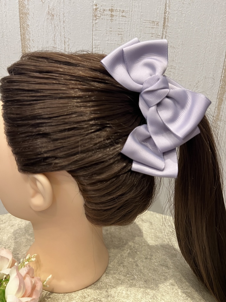 カラー変更可能♡シンプルなニコリボンのバナナクリップ