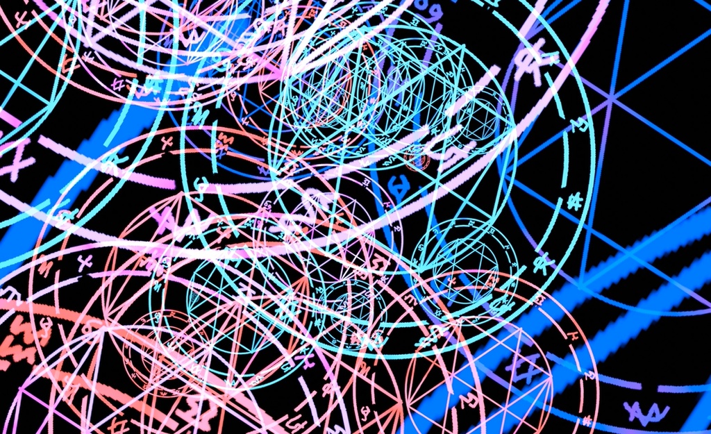 エフェクト素材・4色魔法陣出現