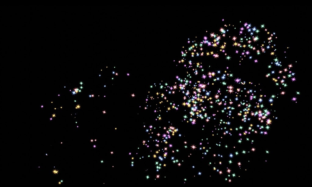 エフェクト素材・スパークフラワースプレッド