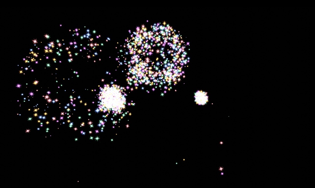 エフェクト素材・スパークフラワースプレッド