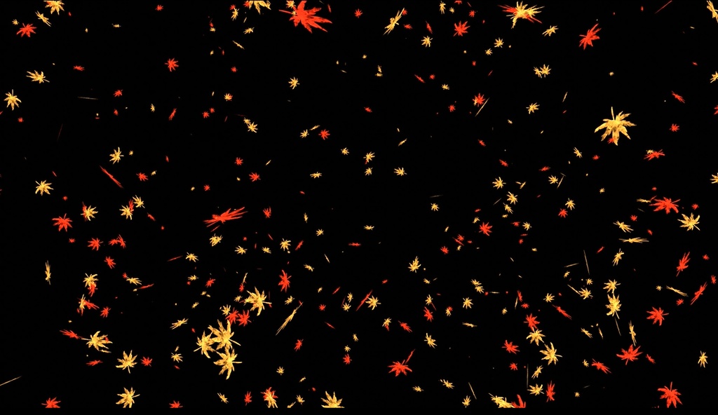 エフェクト素材・紅葉雨