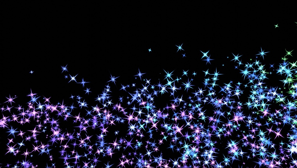 エフェクト素材・レインボーフラッシュカットイン(左から時間差)