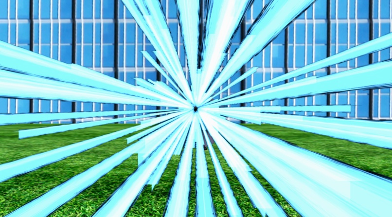 エフェクト素材・集束式霊素子光砲(青)