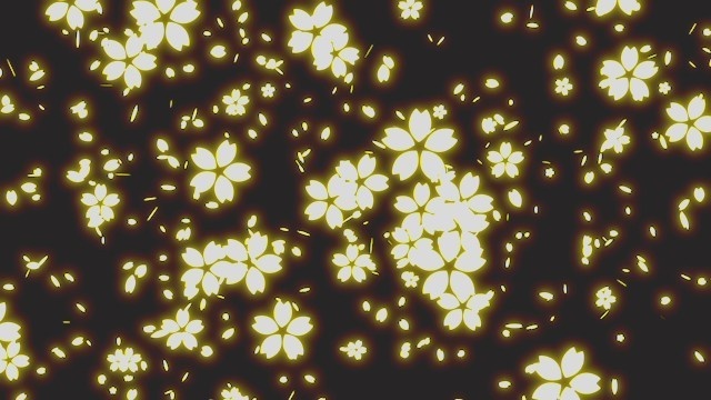 エフェクト素材・桜散幕