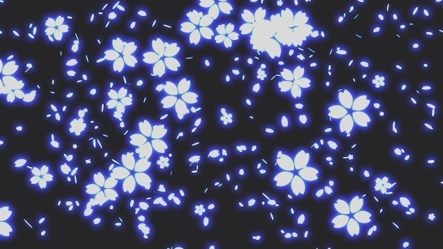 エフェクト素材・桜散幕