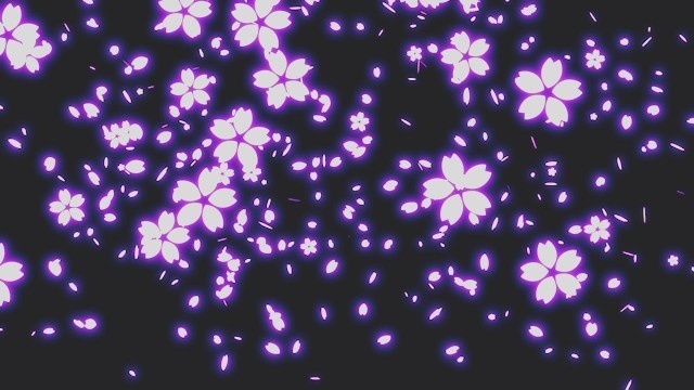 エフェクト素材・桜散幕