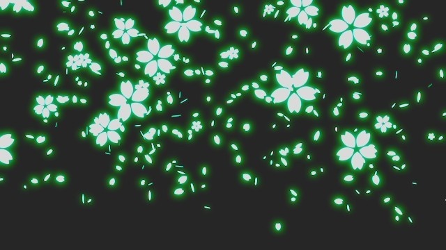 エフェクト素材・桜散幕