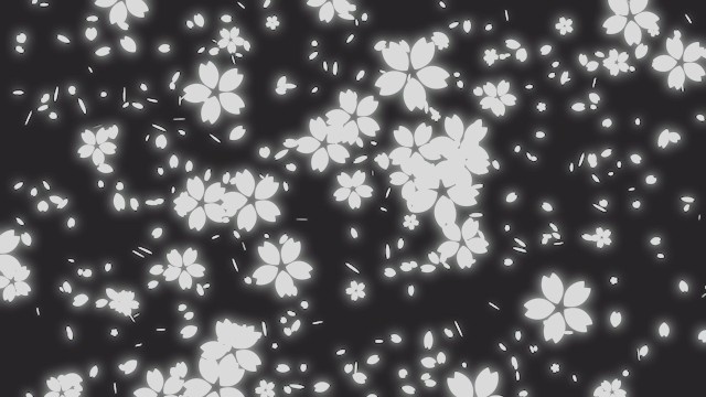 エフェクト素材・桜散幕