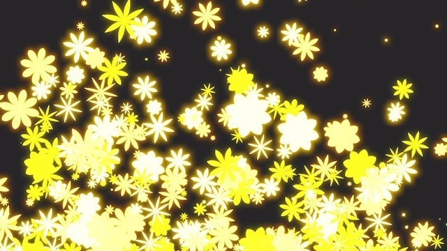 エフェクト素材・フラワーパーティクルフロー