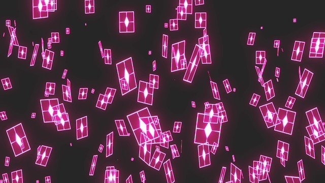 エフェクト素材・マジックカードスローフロー