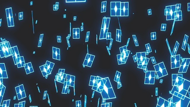 エフェクト素材・マジックカードスローフロー