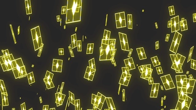 エフェクト素材・マジックカードスローフロー