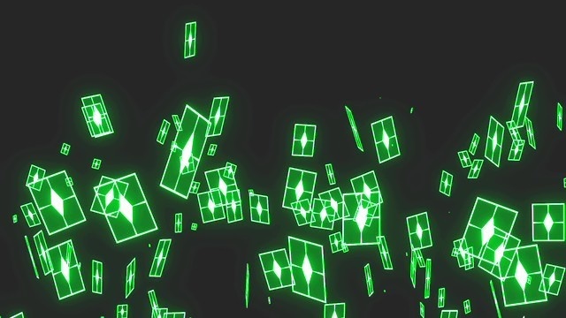 エフェクト素材・マジックカードスローフロー