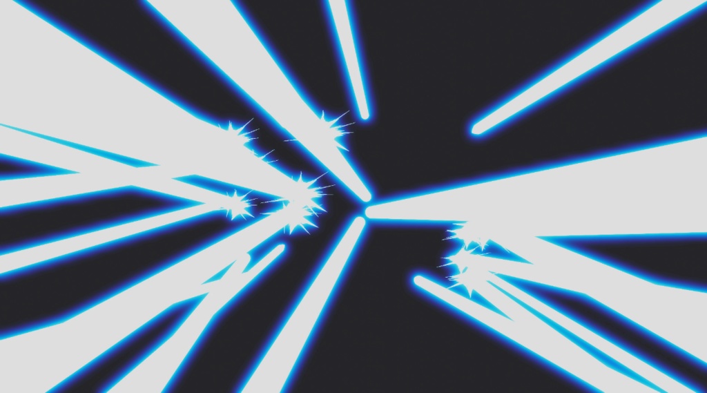 エフェクト素材・ランダムレーザーバースト改