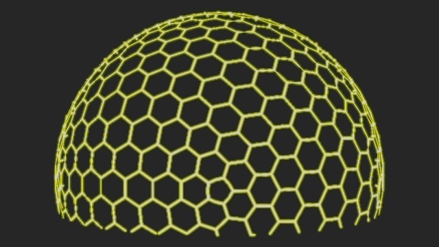 エフェクト素材・ハーフスフィアヘキサシールド