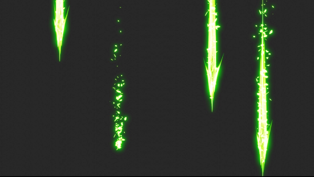 エフェクト素材・エナジーダストアローレイン