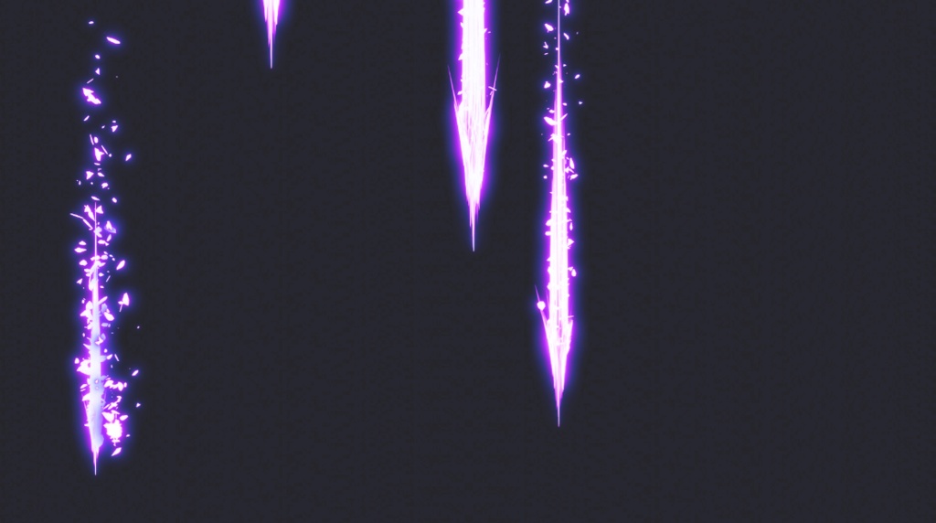 エフェクト素材・エナジーダストアローレイン