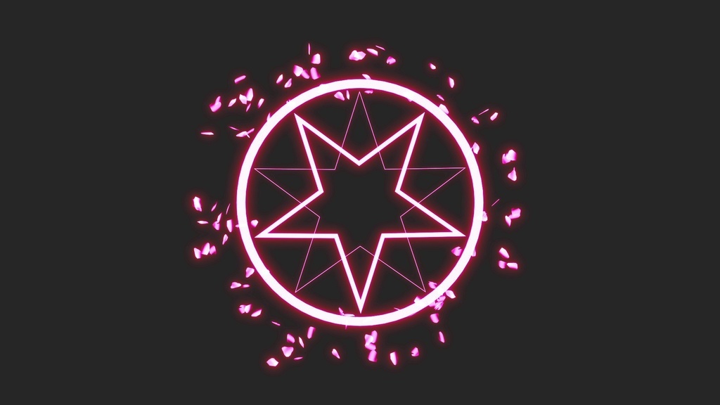 エフェクト素材・五星結界陣