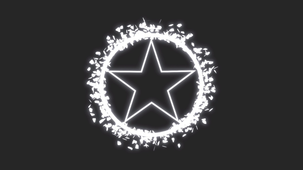 エフェクト素材・五星結界陣