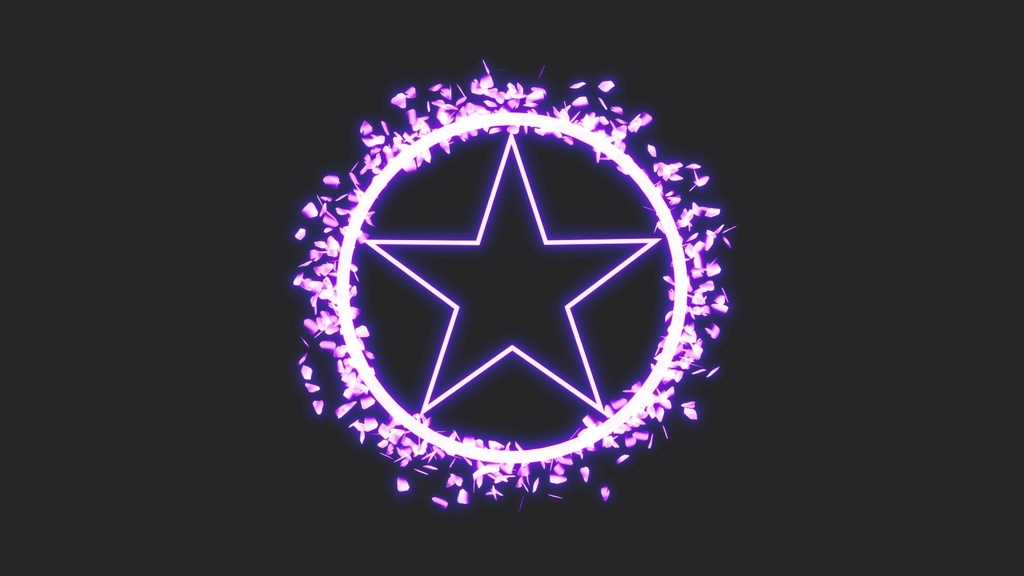 エフェクト素材・五星結界陣