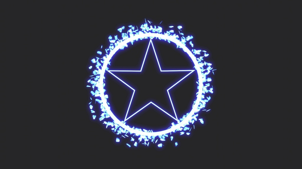 エフェクト素材・五星結界陣