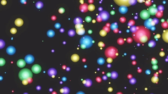 エフェクト素材・オーブシャワーライト