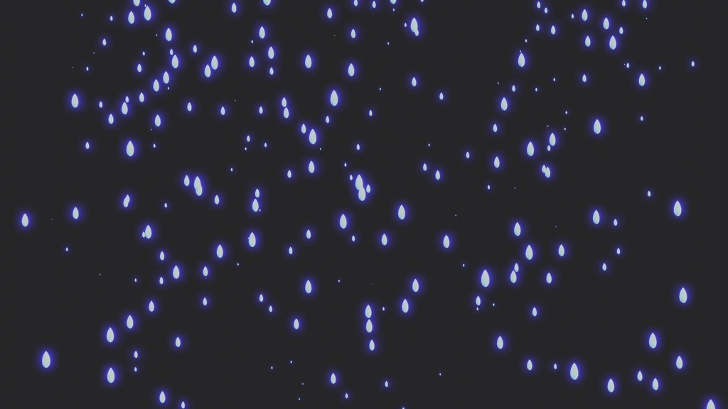 エフェクト素材・ウォータードロップシャワー