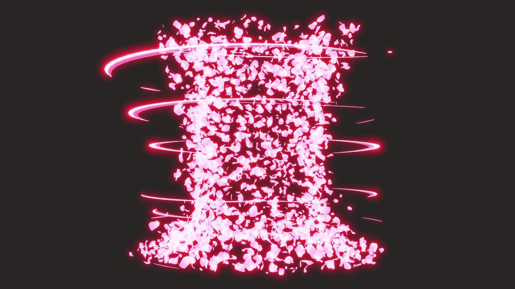 エフェクト素材・ローズワイルドストリーム