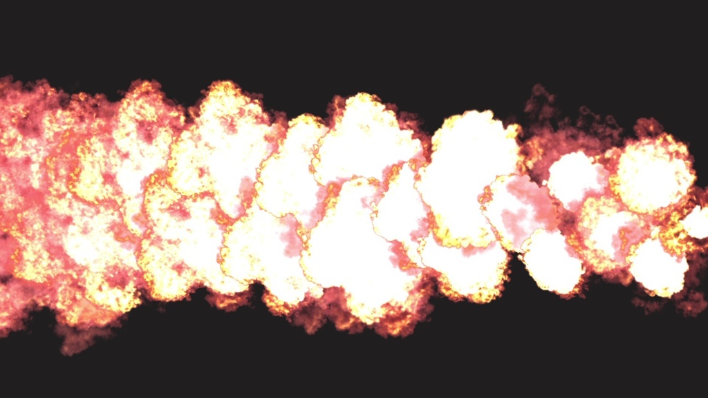 エフェクト素材・連続線爆発