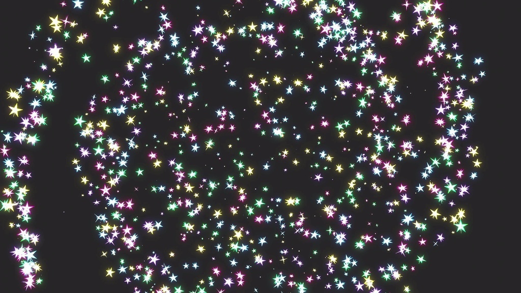 エフェクト素材・スタースパイラルスプレッド