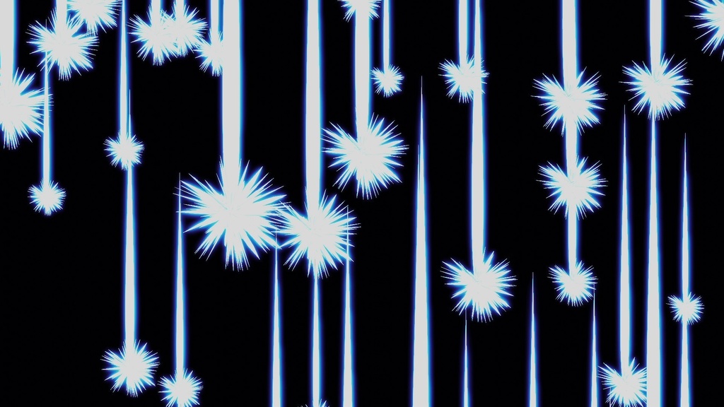 エフェクト素材・シューティングスターフォールレイン