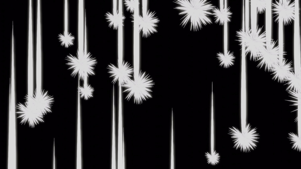 エフェクト素材・シューティングスターフォールレイン