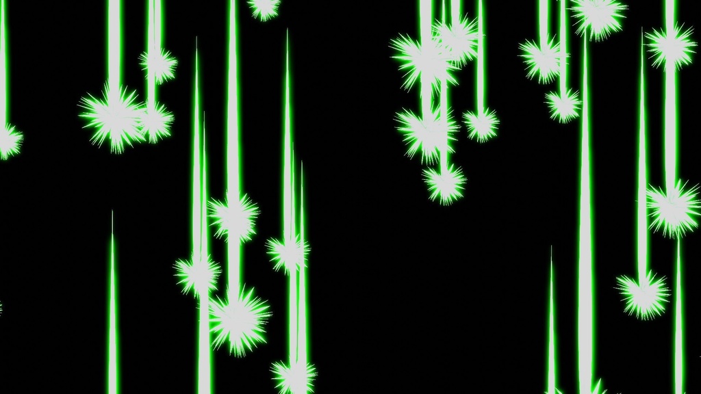 エフェクト素材・シューティングスターフォールレイン