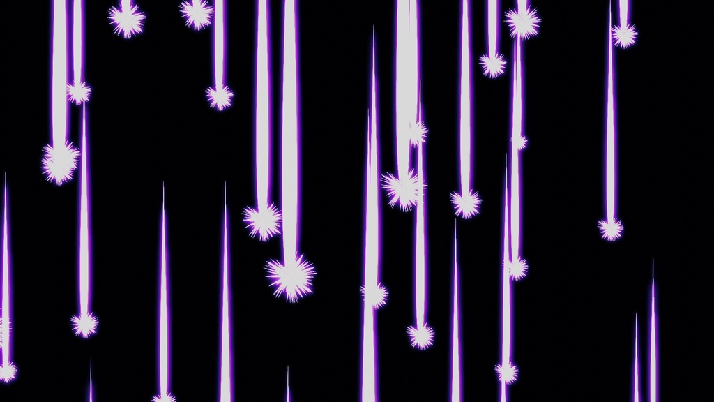 エフェクト素材・シューティングスターフォールレイン