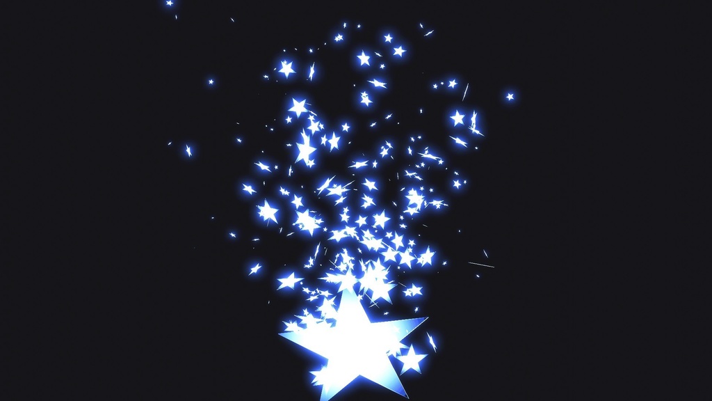 エフェクト素材・スパイラルフォールスター