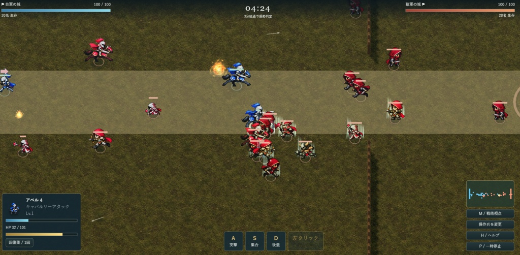 PCオフラインシミュレーション軍団育成ゲーム「キャッスルブレイク・ウォーロード」