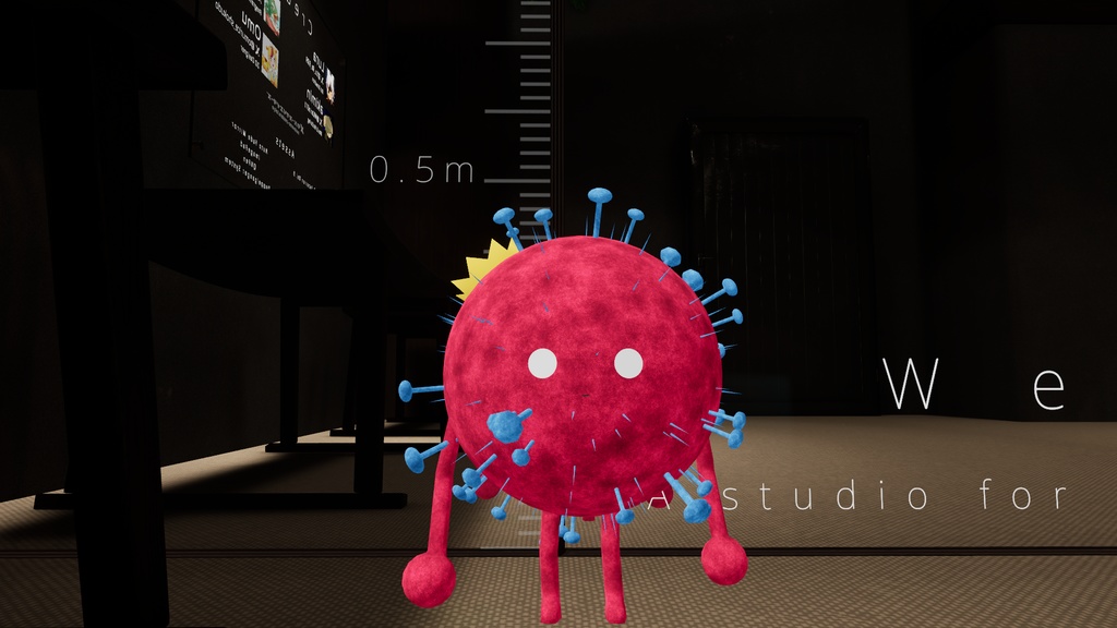【無料】オリジナル3Dモデル「COVIくん」