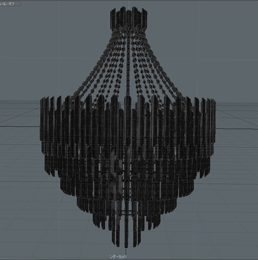 シャンデリア/3Dmodel by 立花工房