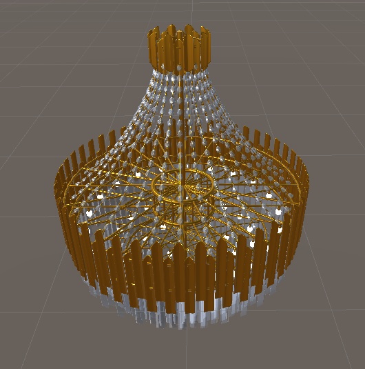 シャンデリア/3Dmodel by 立花工房