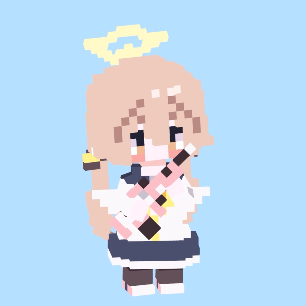 阿慈谷ヒフミ(ブルアカ)ピクセル風VRCアバター