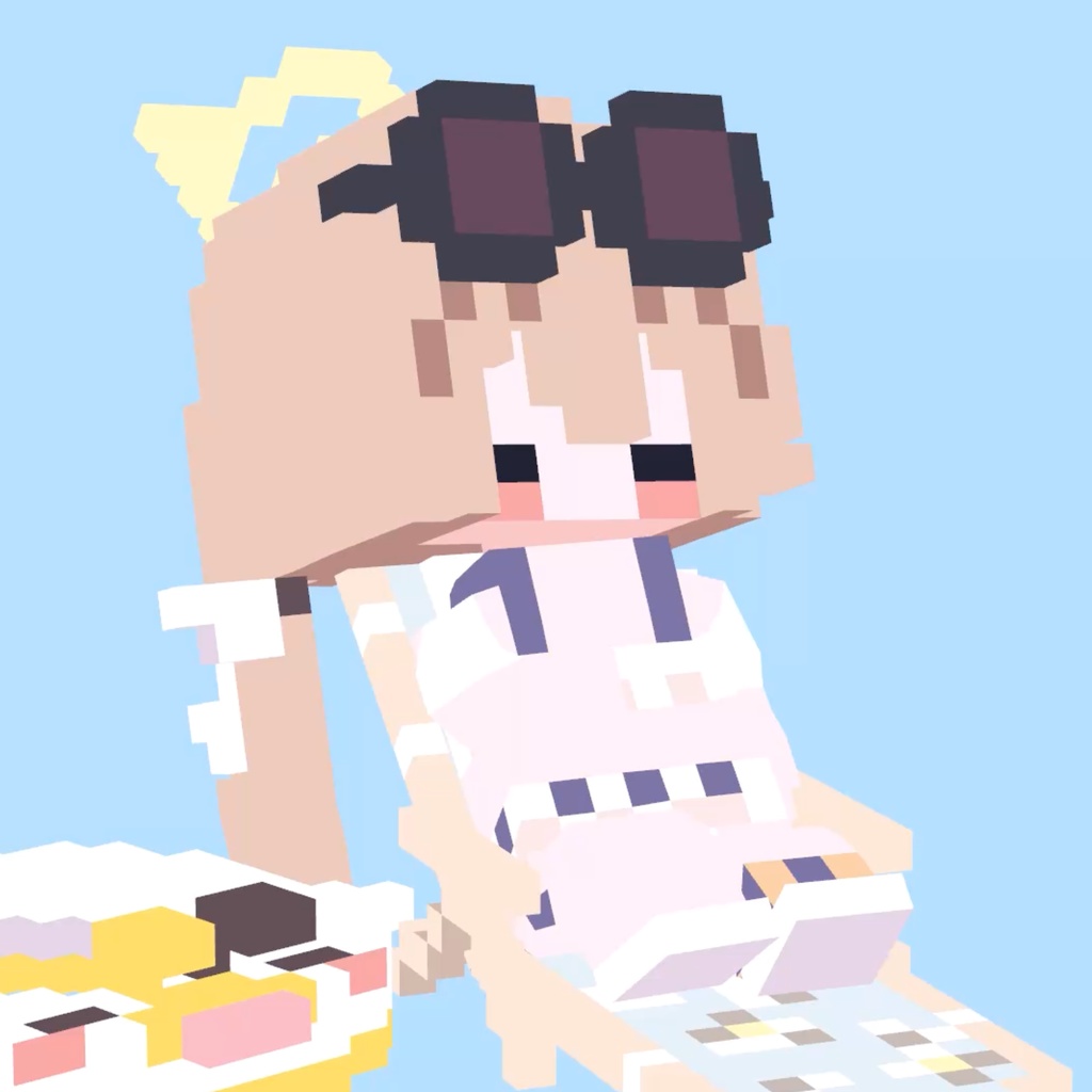 阿慈谷ヒフミ(ブルアカ)ピクセル風VRCアバター