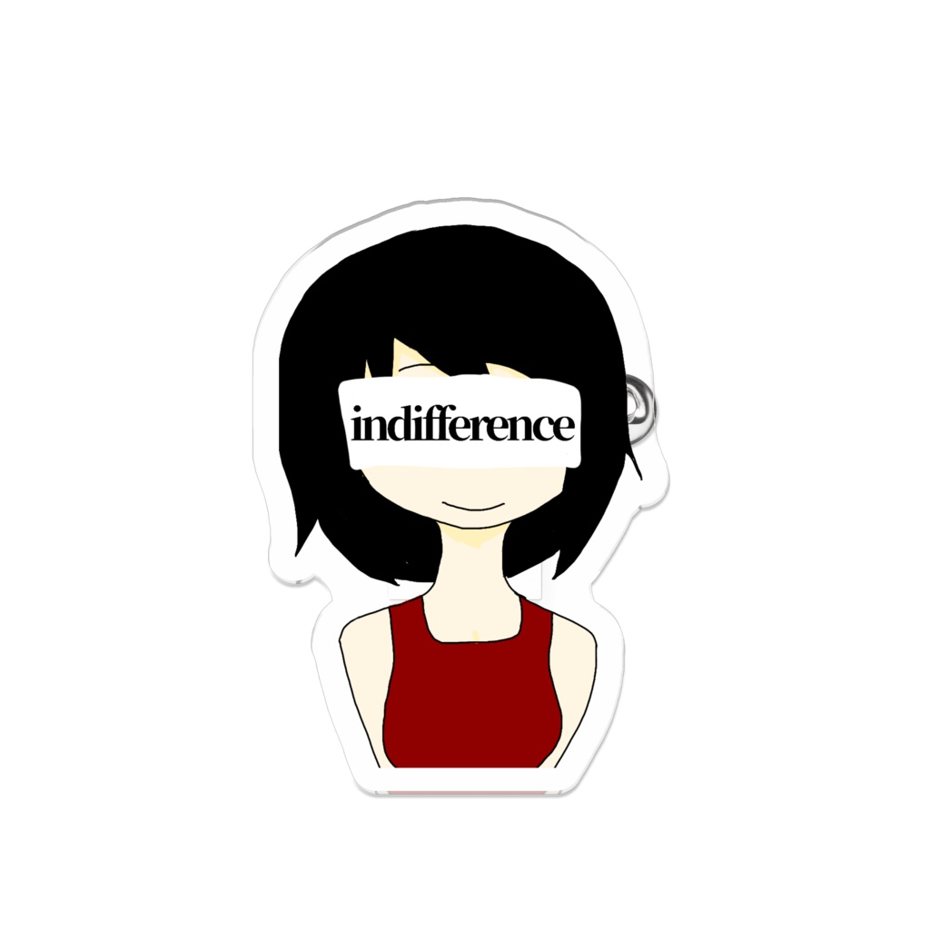 どうでもいい女　アクリルバッチ