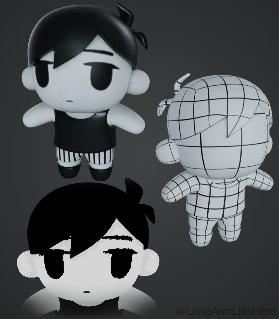 Omori Plush 3D MODEL