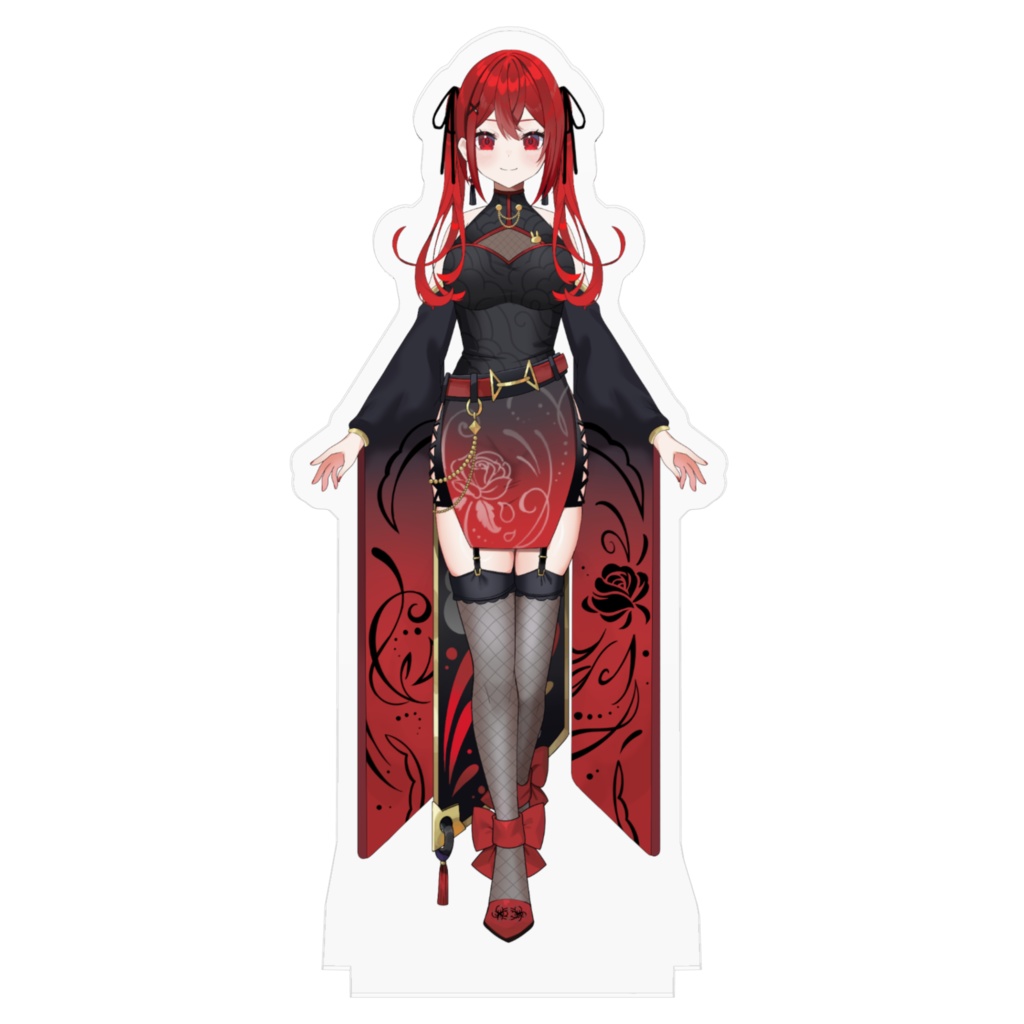 【瀬戸シオン】アクリルフィギュア(チャイナマフィア衣装_ツインテール)