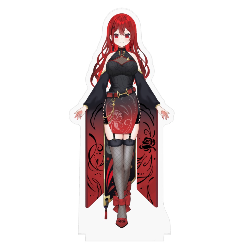 【瀬戸シオン】アクリルフィギュア(チャイナマフィア衣装_ゆるふわストレート)