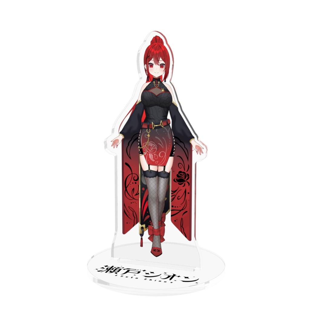 【瀬戸シオン】アクリルフィギュア（チャイナマフィア衣装_ポニーテール）